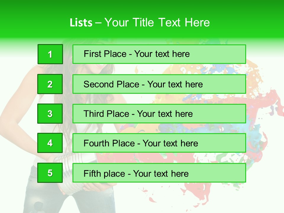 Can Woman Color PowerPoint Template