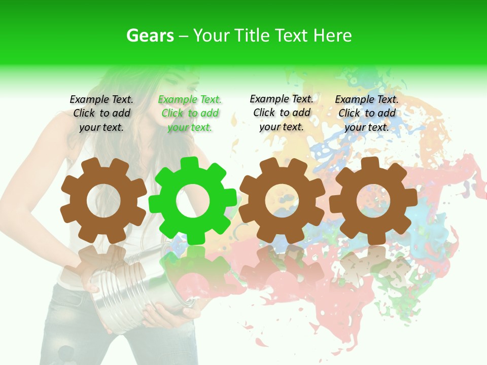 Can Woman Color PowerPoint Template