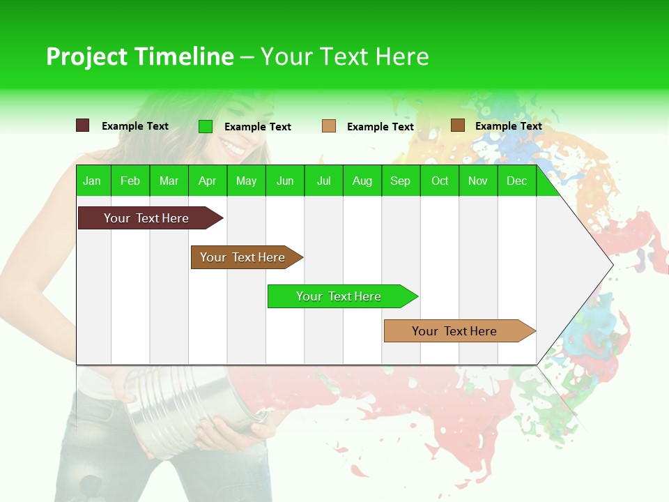 Can Woman Color PowerPoint Template