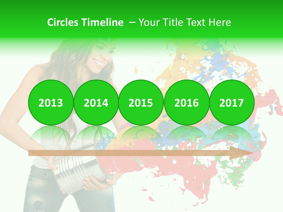 Can Woman Color PowerPoint Template