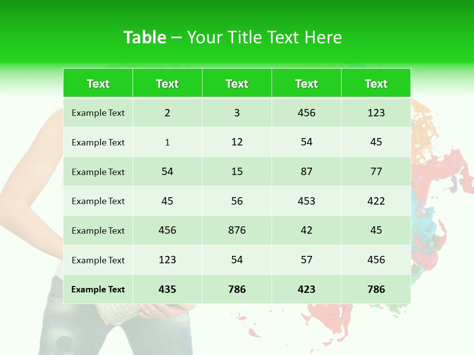 Can Woman Color PowerPoint Template