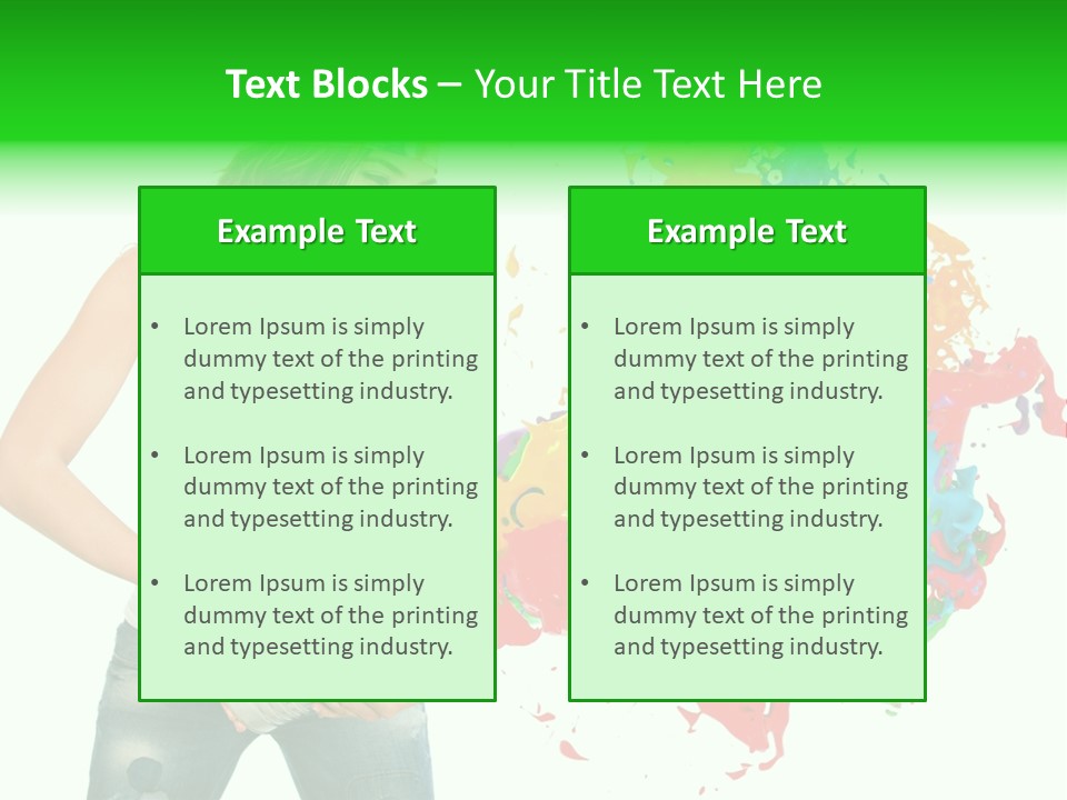 Can Woman Color PowerPoint Template