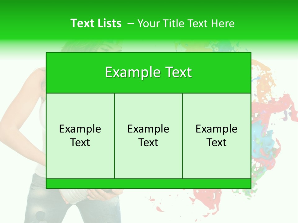 Can Woman Color PowerPoint Template