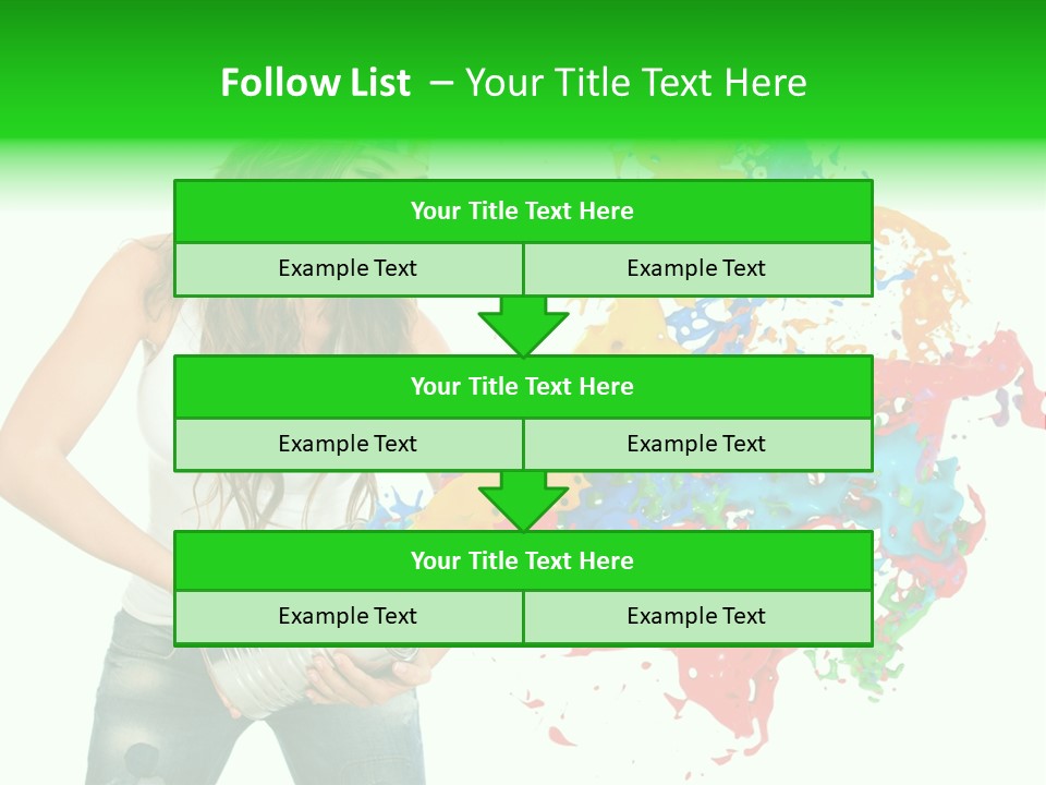 Can Woman Color PowerPoint Template