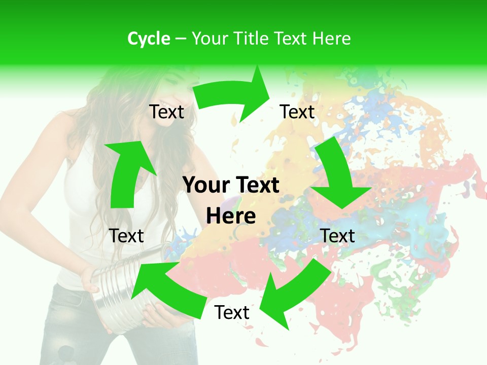 Can Woman Color PowerPoint Template