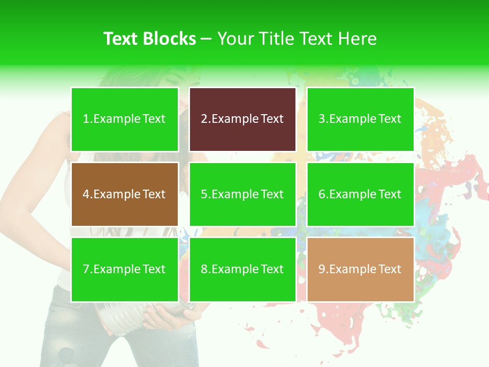 Can Woman Color PowerPoint Template