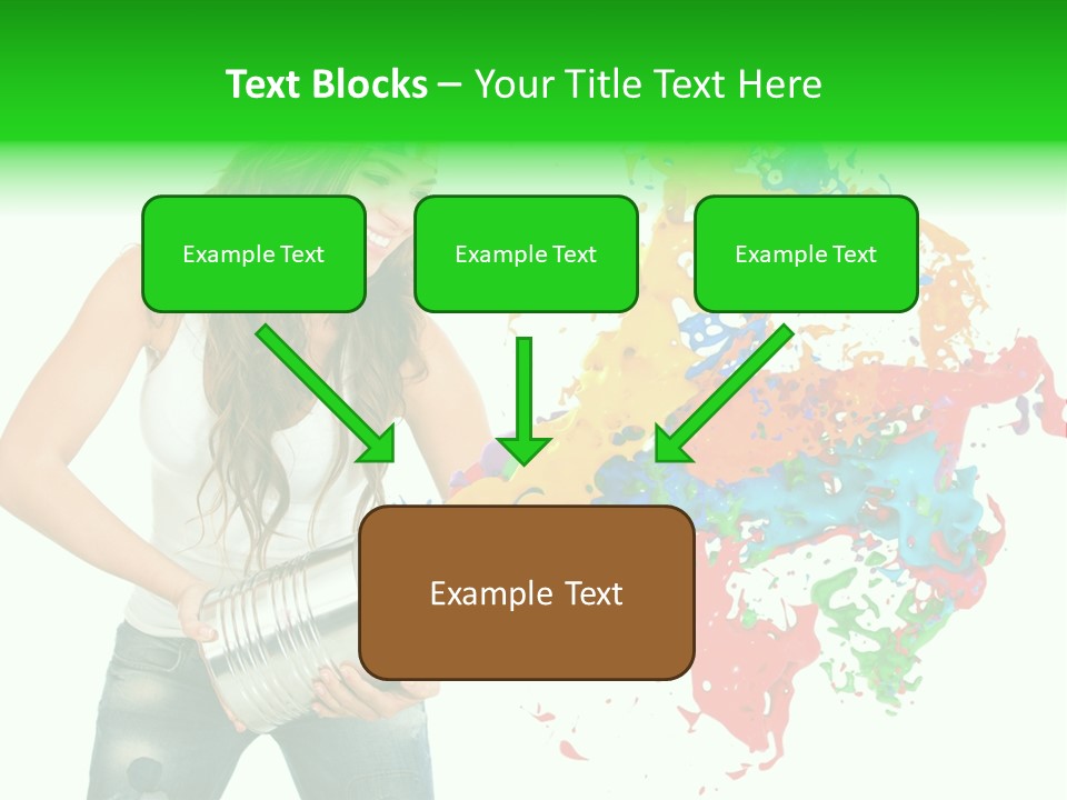 Can Woman Color PowerPoint Template