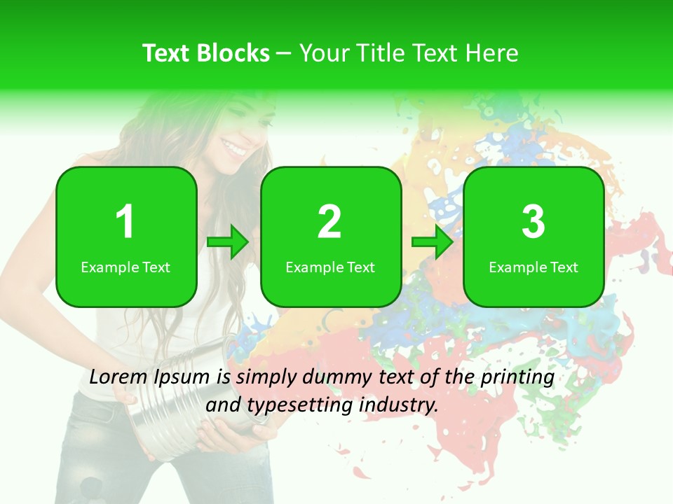 Can Woman Color PowerPoint Template