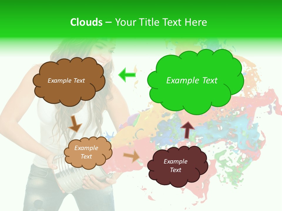 Can Woman Color PowerPoint Template