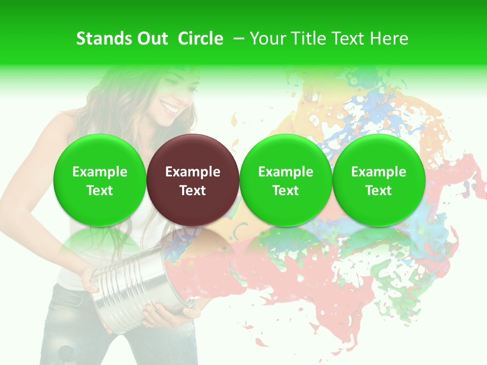 Can Woman Color PowerPoint Template