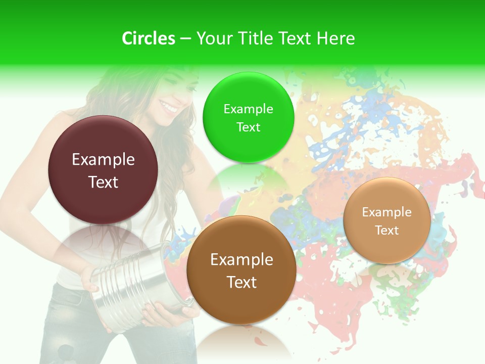 Can Woman Color PowerPoint Template