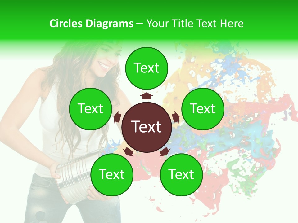 Can Woman Color PowerPoint Template