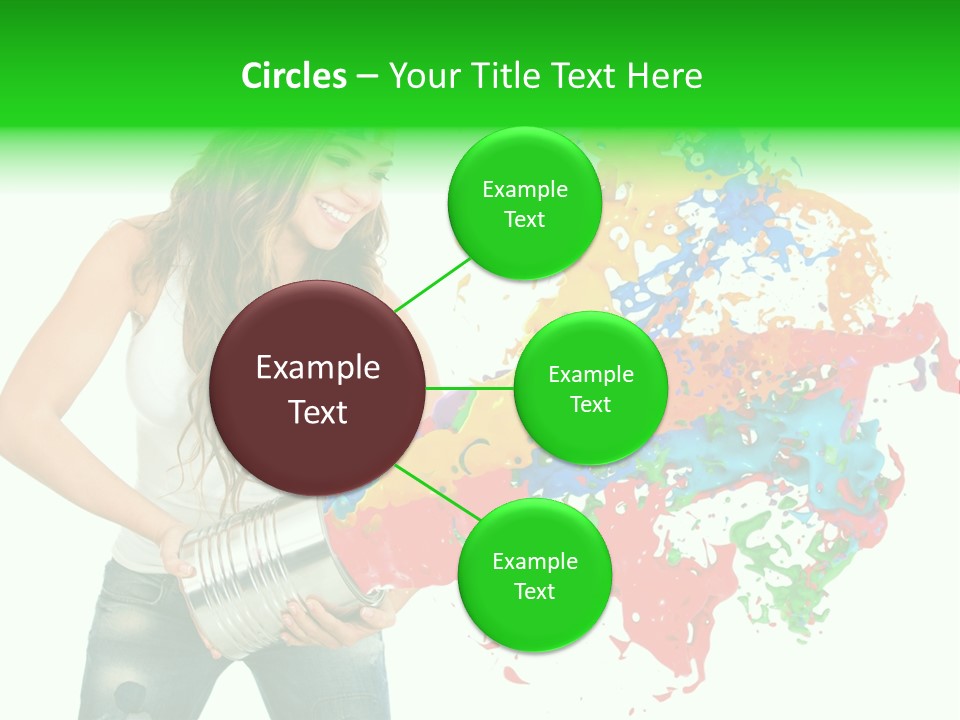 Can Woman Color PowerPoint Template