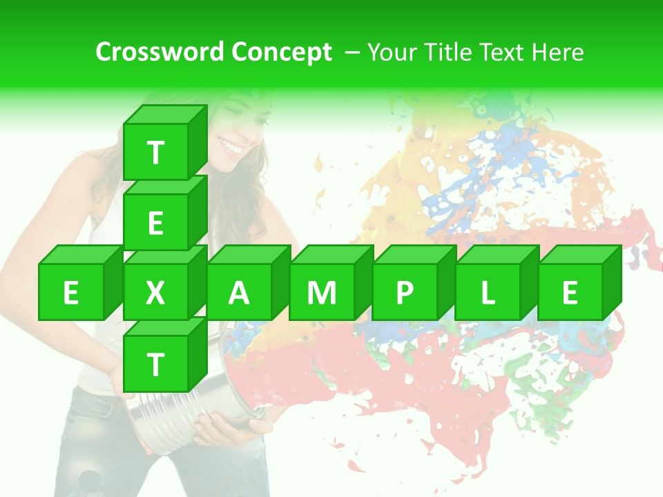 Can Woman Color PowerPoint Template