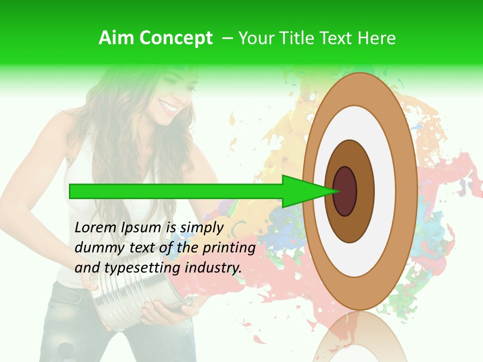 Can Woman Color PowerPoint Template