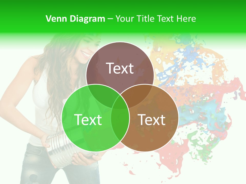 Can Woman Color PowerPoint Template