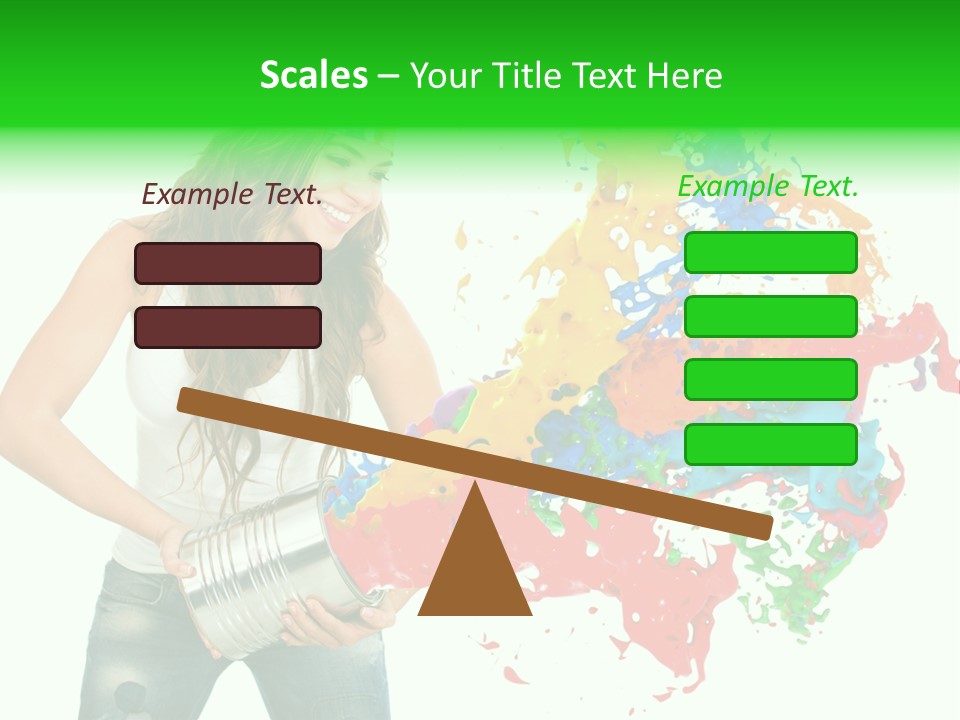 Can Woman Color PowerPoint Template