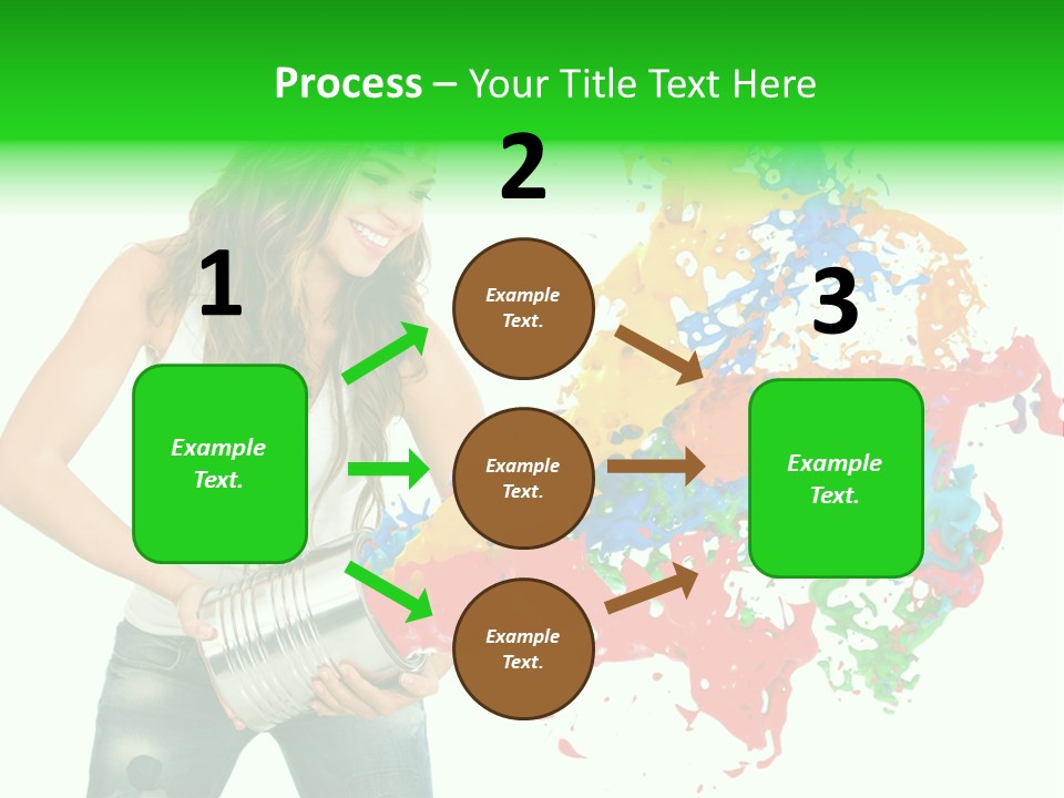 Can Woman Color PowerPoint Template