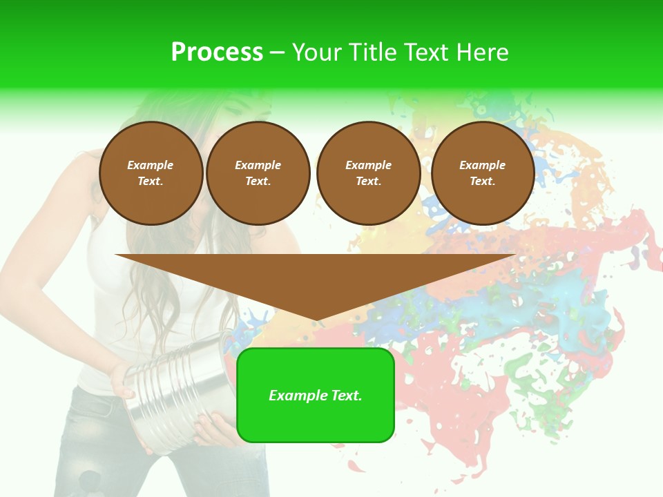 Can Woman Color PowerPoint Template