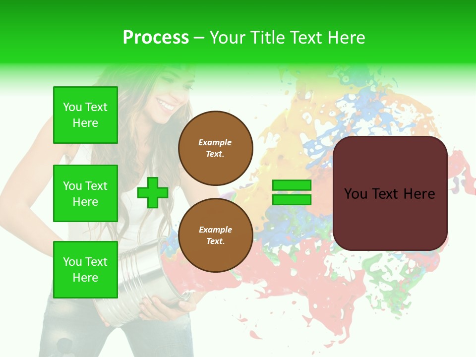 Can Woman Color PowerPoint Template