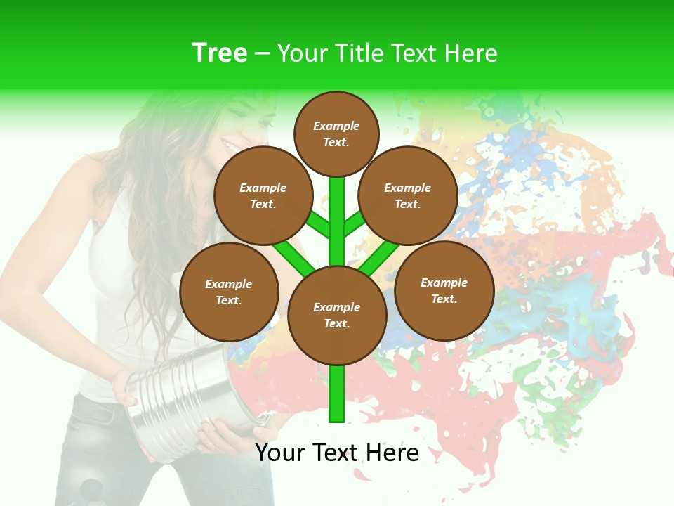 Can Woman Color PowerPoint Template