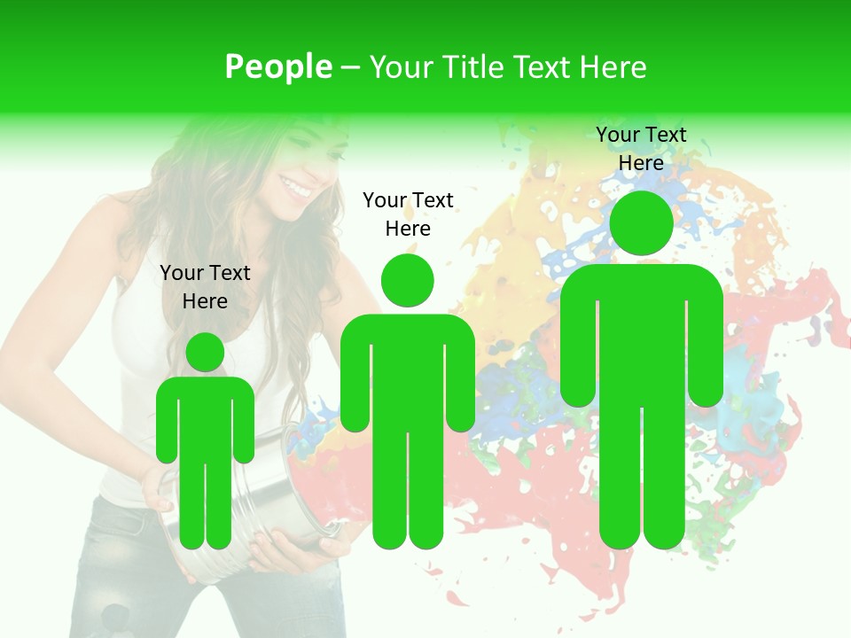 Can Woman Color PowerPoint Template