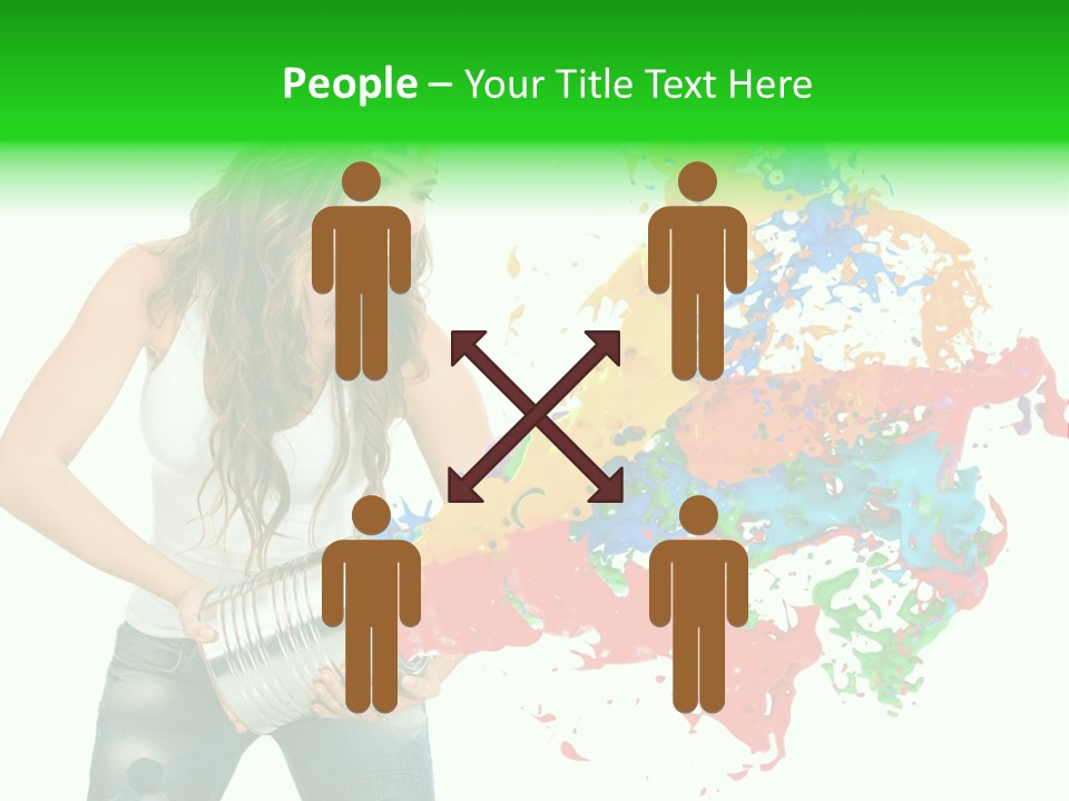 Can Woman Color PowerPoint Template