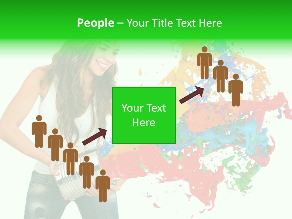 Can Woman Color PowerPoint Template