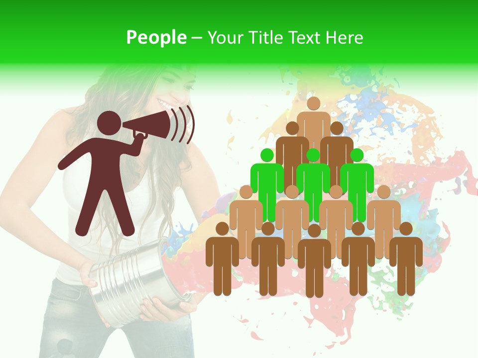 Can Woman Color PowerPoint Template