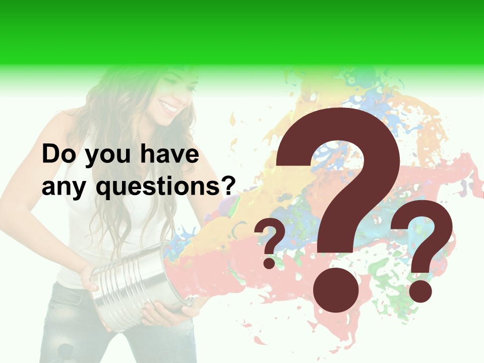 Can Woman Color PowerPoint Template