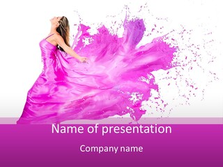 Beautiful Happy Dress PowerPoint Template