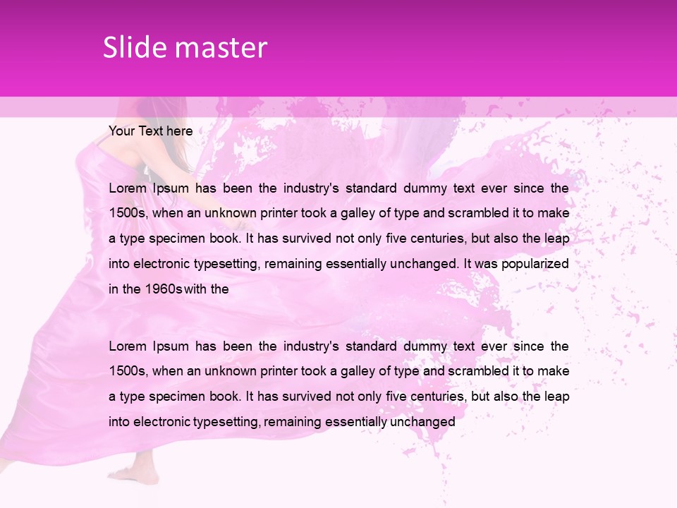 Beautiful Happy Dress PowerPoint Template