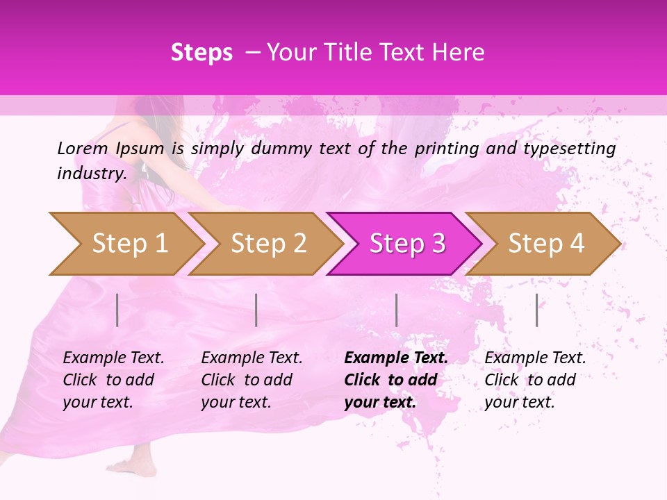 Beautiful Happy Dress PowerPoint Template