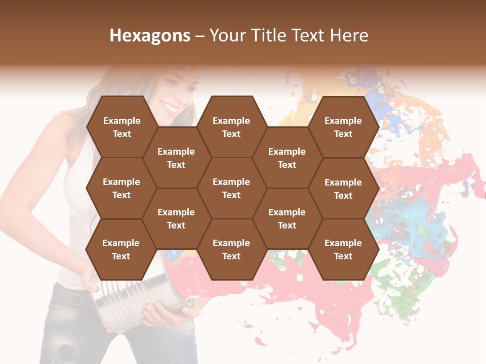 Fun White Colorful PowerPoint Template