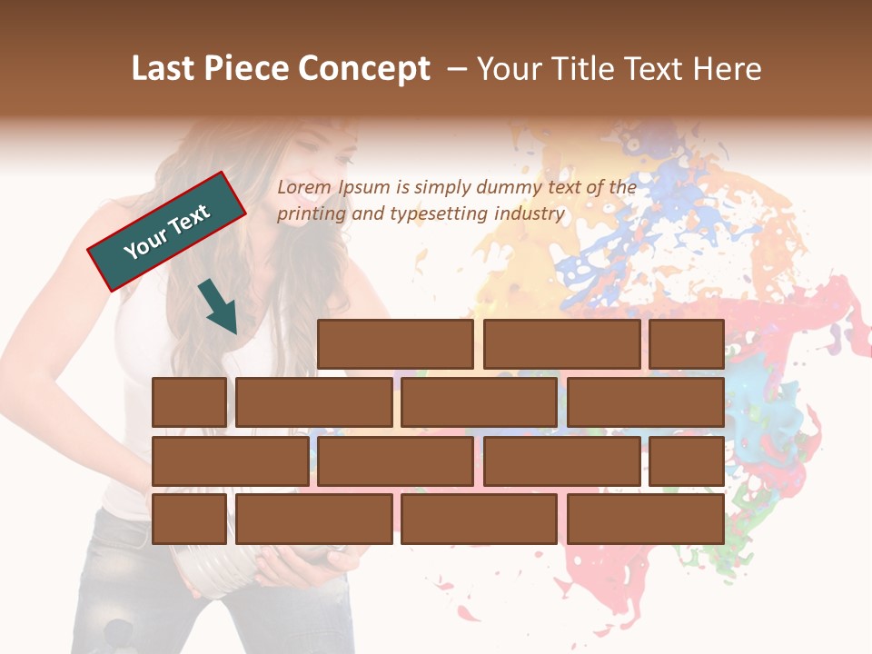 Fun White Colorful PowerPoint Template