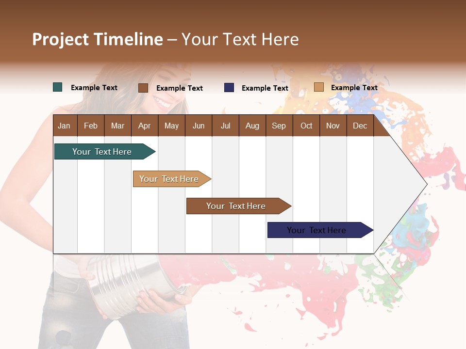 Fun White Colorful PowerPoint Template
