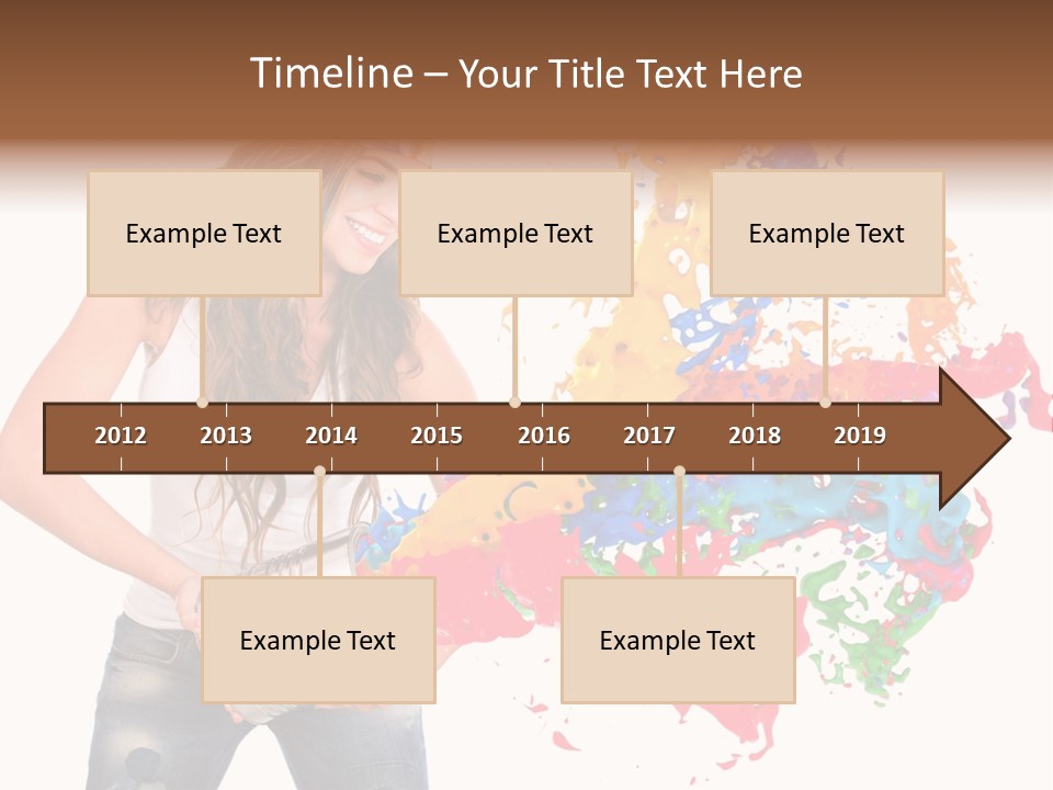 Fun White Colorful PowerPoint Template