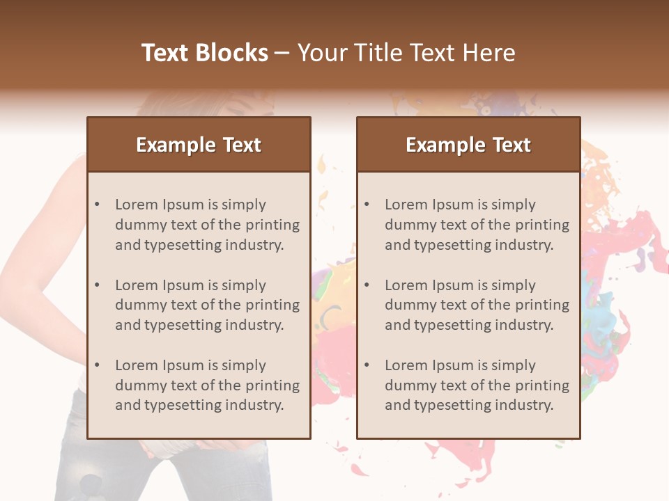 Fun White Colorful PowerPoint Template