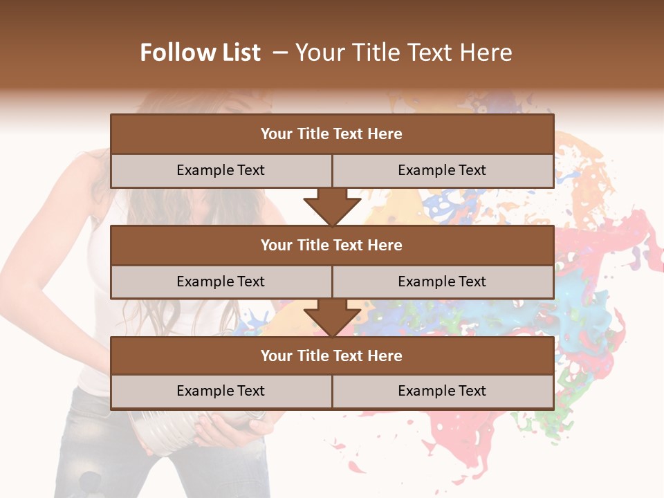 Fun White Colorful PowerPoint Template