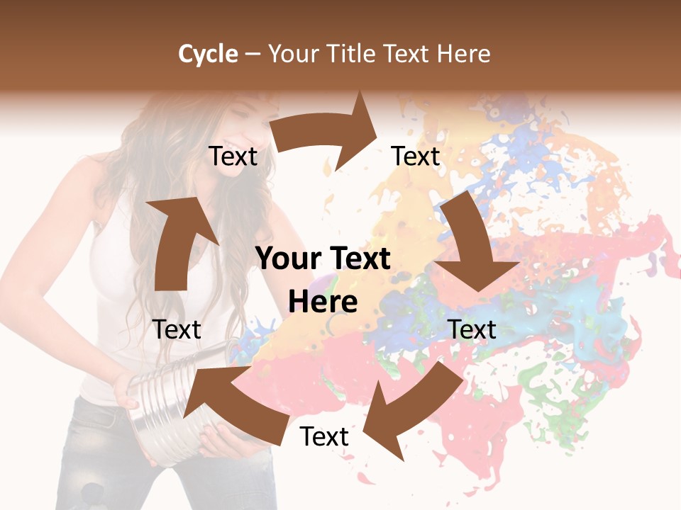 Fun White Colorful PowerPoint Template