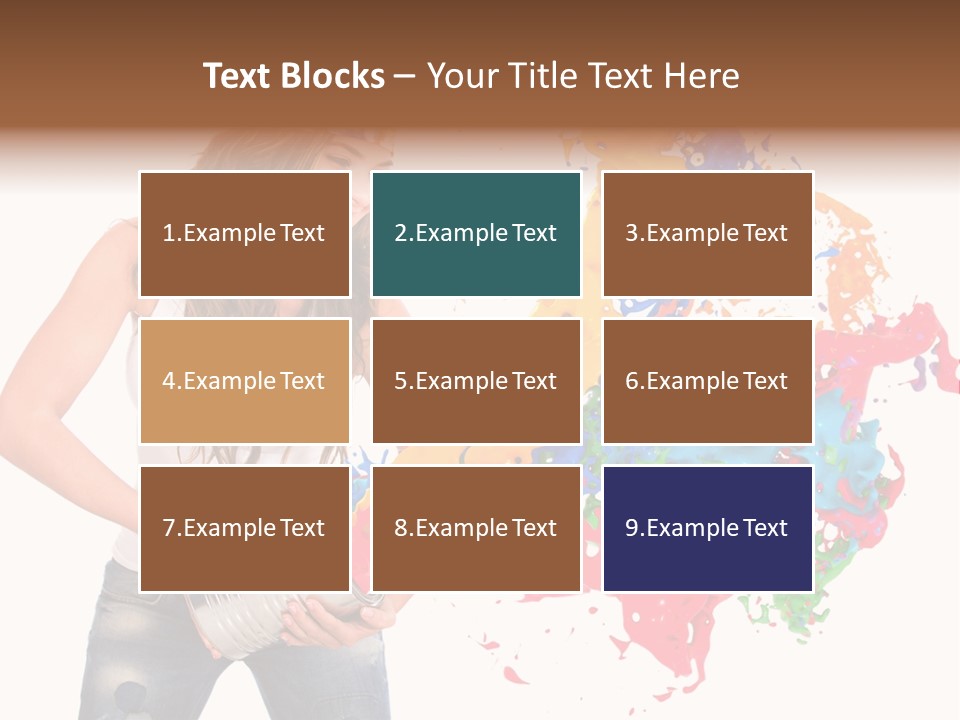 Fun White Colorful PowerPoint Template