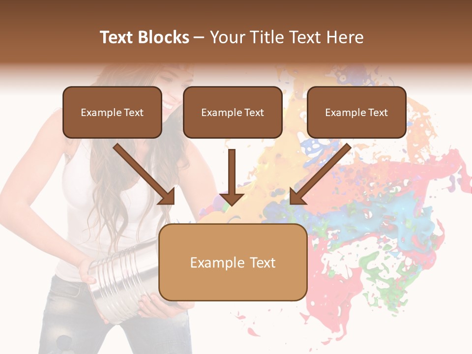 Fun White Colorful PowerPoint Template