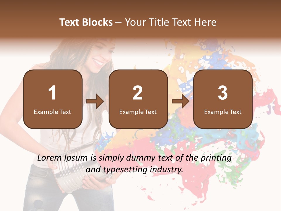 Fun White Colorful PowerPoint Template