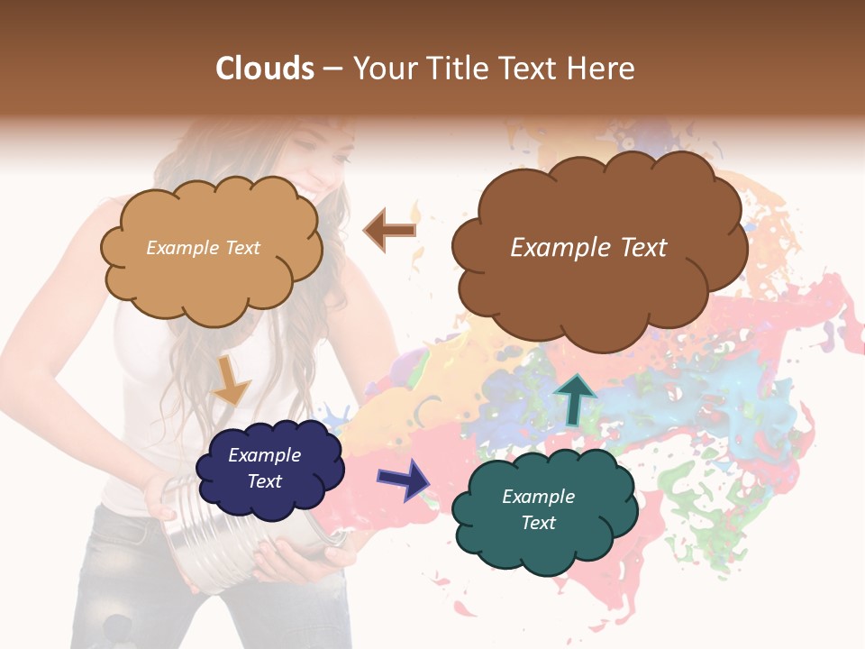 Fun White Colorful PowerPoint Template