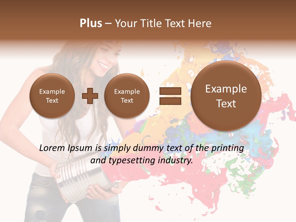 Fun White Colorful PowerPoint Template