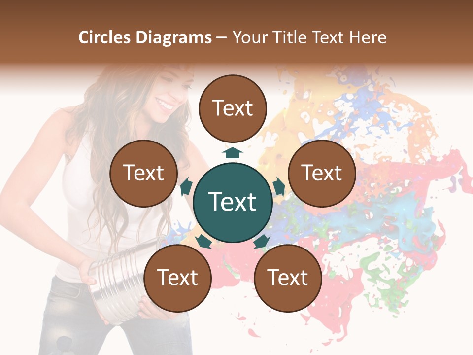 Fun White Colorful PowerPoint Template