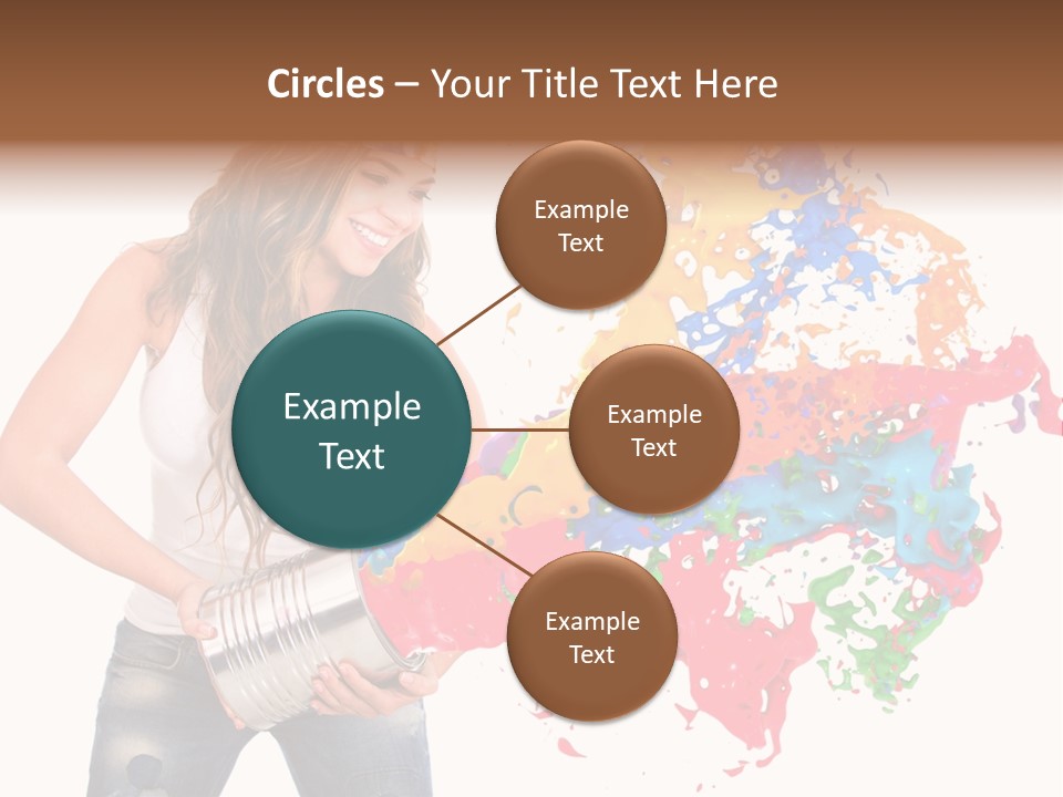 Fun White Colorful PowerPoint Template