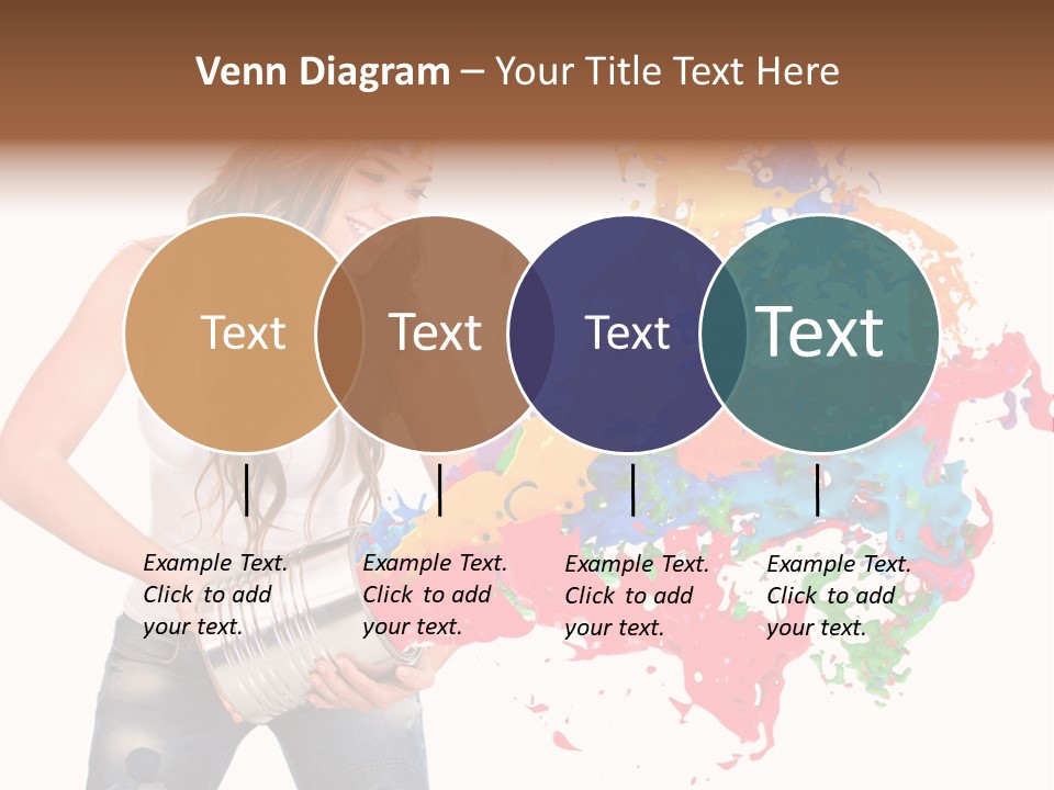 Fun White Colorful PowerPoint Template