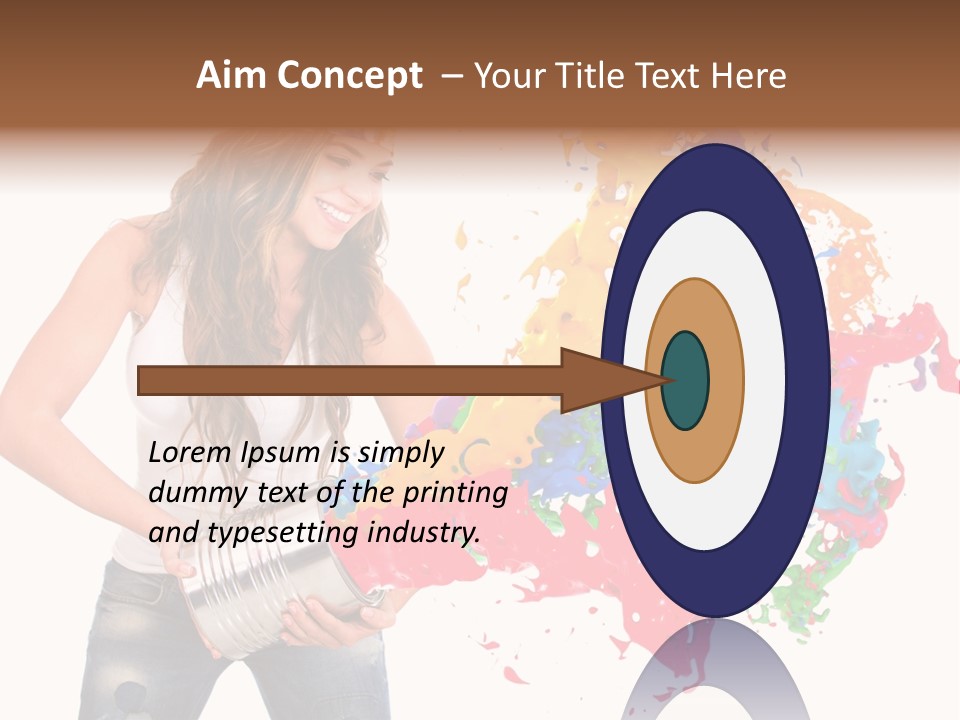 Fun White Colorful PowerPoint Template