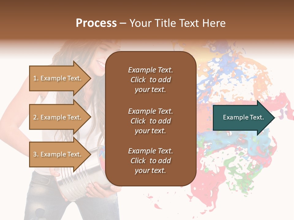 Fun White Colorful PowerPoint Template